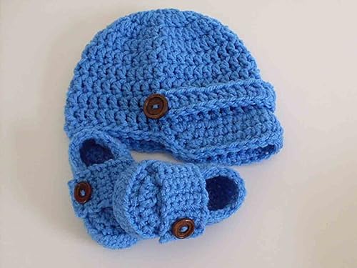 crochet baby hat with brim