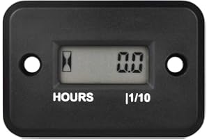 HonorMeet Digital Inductive Hours Counter,Total Hours for Maintenance,Waterproof Design for Lawn Mower Generator Chainsaw Out