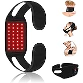 Red Light Therapy Belt for Neck, 850NM Near Infrared Light Therapy & 660NM Red Light Therapy Wearable Infrared Warp for Chin Neck Wrist Leg Hand Portable Red Light Therapy Strap with Timer