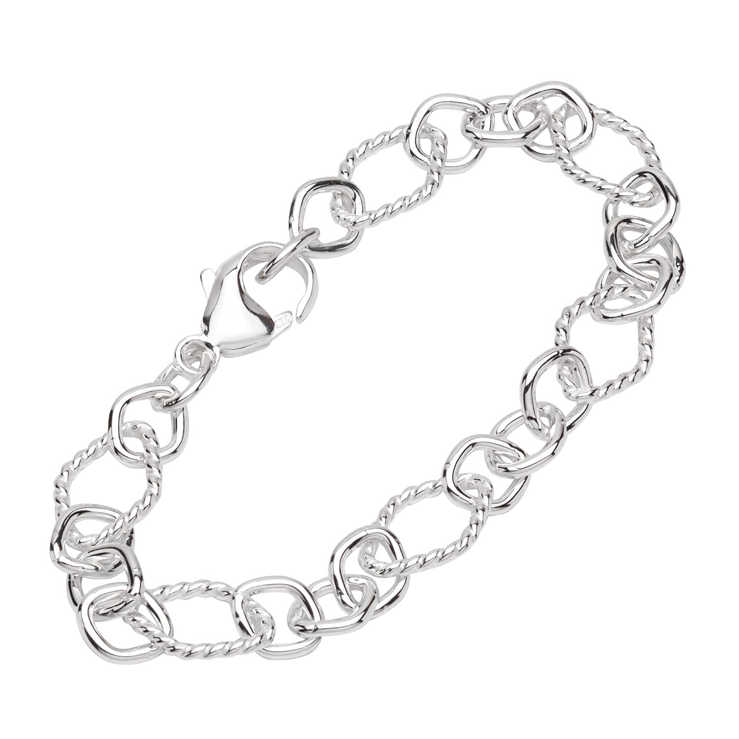 NKlaus bracelet 925 Sterling Silver 20cm Figaro anchorchain ladies designer bracelet chain 12754