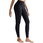 RUNNING GIRL Compression Leggings with Pockets for Women Tummy Control Leggings No Front Seam Workout High Waist Yoga Pants