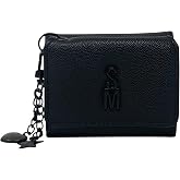 Steve Madden Women's Bhazel Small Trifold Wallet (Black/Black) | Wallet