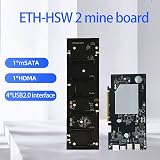 Bcowtte ETH-HSW2 Motherboard 8GB DDR3 RAM 6x PCIe x16 MSATA BTC Mining view 6