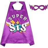 D.Q.Z Superhero-Capes and Masks for Kids, Sister Gifts for Girls Dress Up Clothes New Sibling Birthday Halloween Party