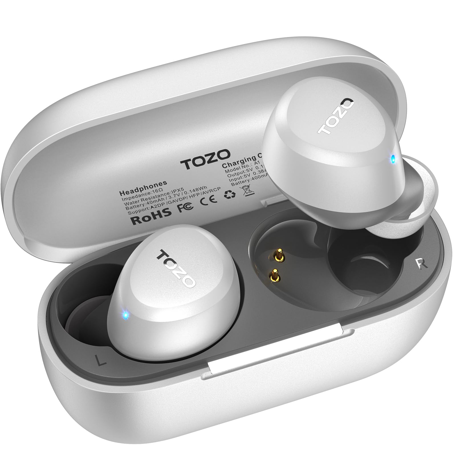 TOZO A1 Wireless Earbuds Bluetooth 5.3 Light Weight in Ear Headphones
