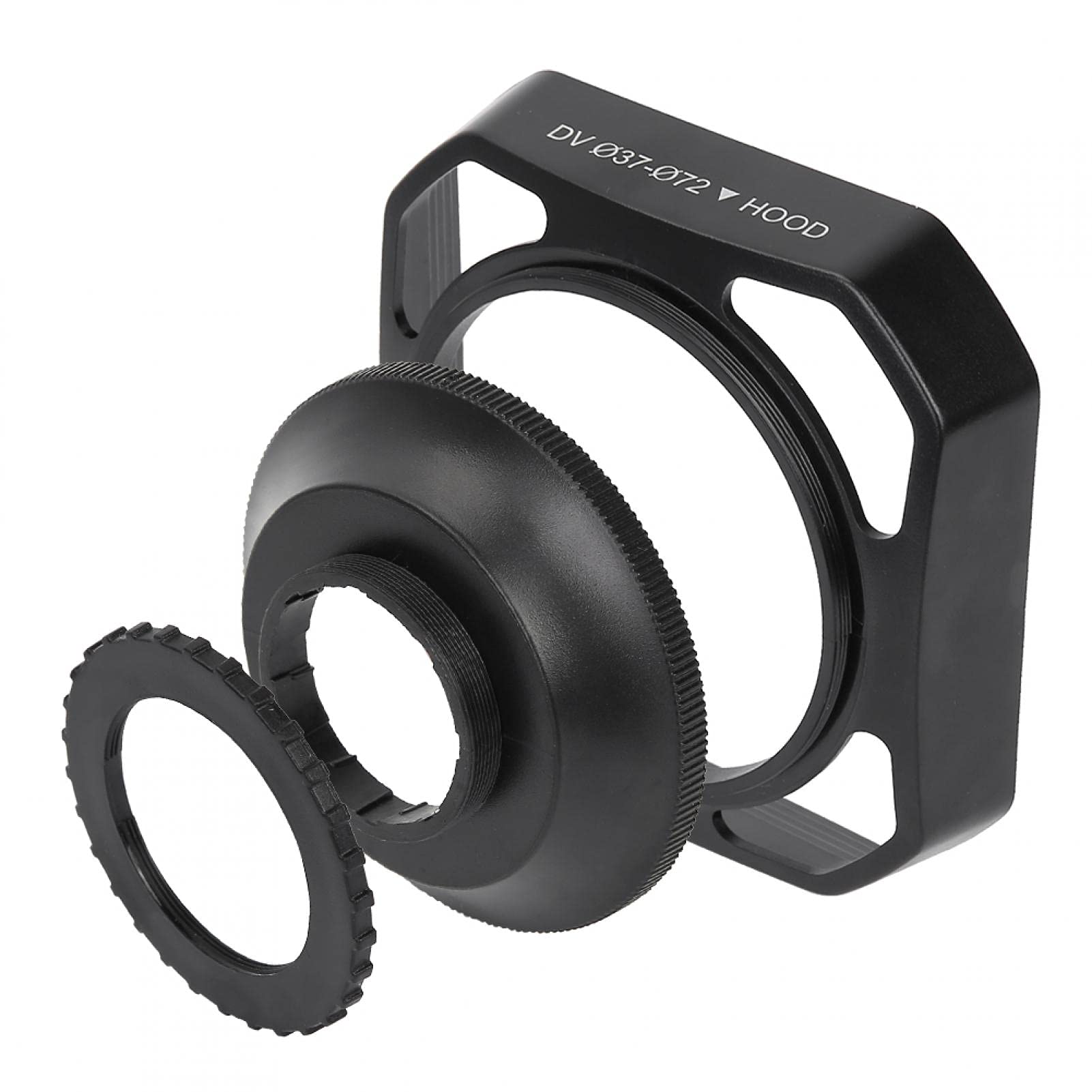 Socobeta 37mm/72mm DV Camera Lens Hood Wide Angle Lens Hood 4K Camera for Camera Lens Accessories Replacement