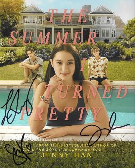 Photographs - The Summer I Turned Pretty Jenny Han, Lola Tung, Sean Kaufman Reprint (RP)/Preprint (PP) Signed Autograph Autographed Photo Photograph Print (Season 1 (8 x 10 inches))