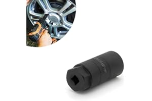 leediga Pack-1 Car Oil Pressure Sensor Switch Socket, 3" 3/8" Driver Deep Design Oil Pressure Sending Socket, Oil Pressure Sending Unit Fit 1" and 1 1/16" Switches, Universal for Cars (Black)