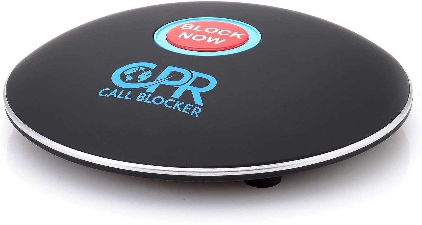 CPR Call Blocker Shield - Pre-programmed With 2000 Scam Numbers Plus The Ability To Block A Further 1500 Numbers At The Touch Of A Button. Caller ID Service Is Required (Matt Black)
