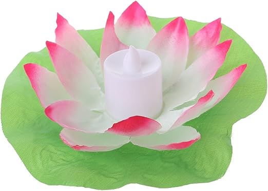Amazon Com Led Floating Lotus Flower Candles Light Lamps On Water