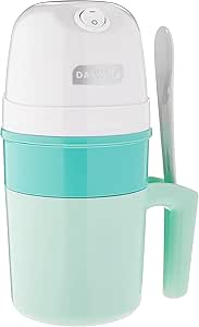 DASH My Pint Electric Ice Cream Maker Machine for Gelato, Sorbet + Frozen Yogurt with Mixing Spoon &amp; Recipe Book (Organic, Sugar Free, Flavored Healthy Snacks + Dessert for Kids &amp; Adults) 0.4qt - Aqua