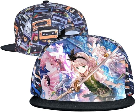 Amazon 東方project ヒップホップ キャップ 男女兼用野球帽調節可能ベースボールキャップ Hip Hop風 帽子平らつば Caps Hats キャップ 通販