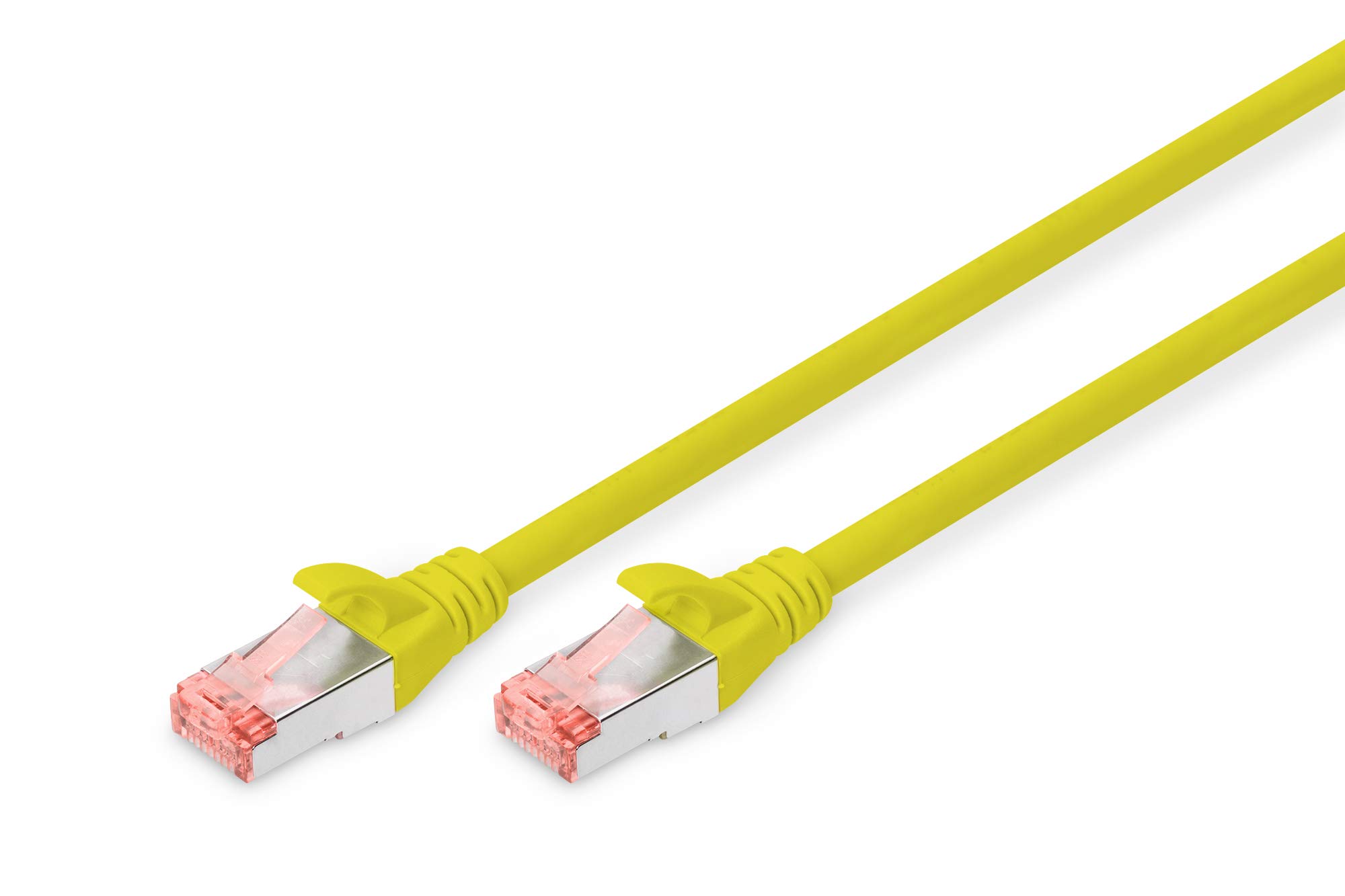 Digitus LAN Cable Cat 6-3m - RJ45 Network Cable - S/FTP Shielded - Compatible with Cat6A & Cat7 - Yellow