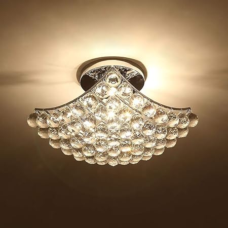 Crystal Chandelier With 4 Light Modern Crystal Ceiling Light