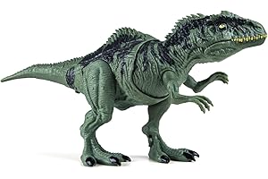 DINOSAURS'ISLAND TOYS Giganotosaurus Dinosaur Toys for Kids 3-5 & 5-7, Dinosaur Action Figure Toys with Attack Feature, Sound, Roar & Light, Birthday for Boys & Girls