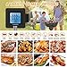 TURATA Meat Thermometer BBQ Grill Wireless Remote Digital Cooking Thermometer with 2 Steel Probes, Instant Reading, Magnetic Mounting, Alarm Monitor for Cooking, Kitchen, Food, BBQ, Steak