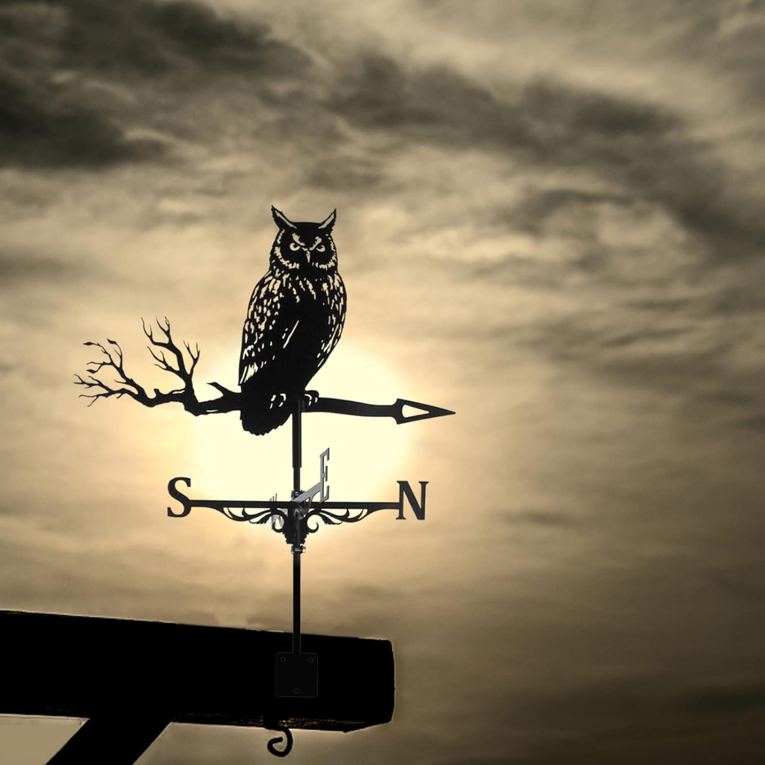 Weathervanes - Anti-Rust Metal Weathervane, Retro Farm Scene Garden Yard Art Decorative Wind Indication 25.6 inch