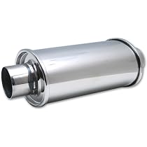 Magnaflow 12226 Satin Stainless Steel Muffler - 2.5 Inch Oval, Universal Fit, Straight-Through Design - View #8