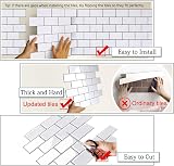 Yoillione Thicker Peel and Stick 12x12 Grey Metro Tile 4-10 Sheets view 3