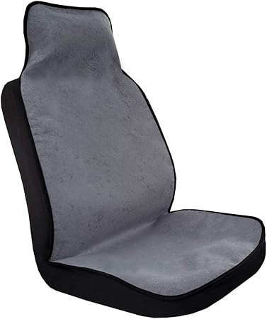 Amazon Seakomoto 車用タオルシートカバー 汗タオルカバー 防水 洗濯機洗い可 ノンスリップ 簡単フィット フロントシングルpc グレイ Seakomoto シートカバー 車 バイク