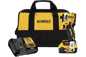 DEWALT ATOMIC 20V MAX 1/4 in. Brushless Cordless Impact Driver Kit with Battery and Charger Included (DCF850P1)