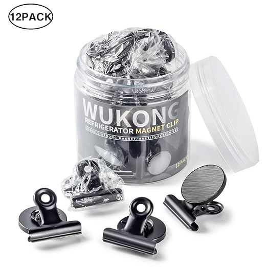 Wukong 12 pcs Clip magnéticas para frigorifero- súper Fuerte Imán ...