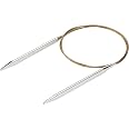 thumbnail image 2 of Addi Knitting Needles Turbo Circular White-Bronze Skacel Exclusive Blue Cord 40 Inch (100cm) Size 2.75mm Bundle With 10 Artsiga Crafts Stitch Markers 2 of 13