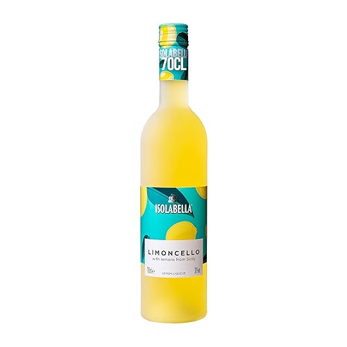 Isolabella Limoncello | 70cl | 30% vol | Liqueur | An Italian Liqueur Crafted Using the Finest Sicilian Lemons | Sweet and Tart Flavours | Vegan & Gluten Free | Perfect in a Spritz or as a Digestif