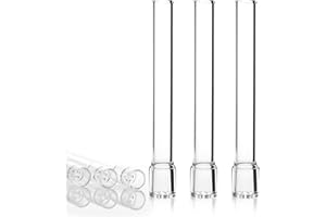 starfa lab 110mm Straight Glass Tube Stem,Steam Chemistry Air Drying Tubes, Aroma Stems (3 PCS)