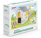 Dolu Garden Playhouse with Fence White Grey 127 x 140 x 107.5 cm view 7