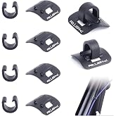 VANSIHO Alloy Bike Cable Guides, 6 Sets Base + Clip, for Bicycle Brake Shifter Derailleur Cable, Fit for Line Tube Housing
