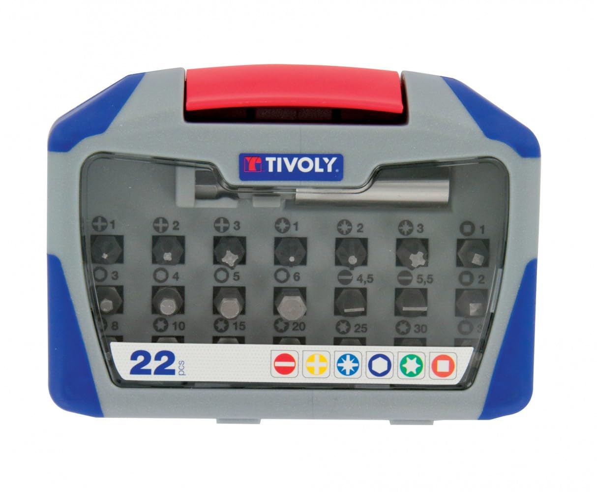 Tivoly 11501572002 22 Screwdriver bits Set, Steel