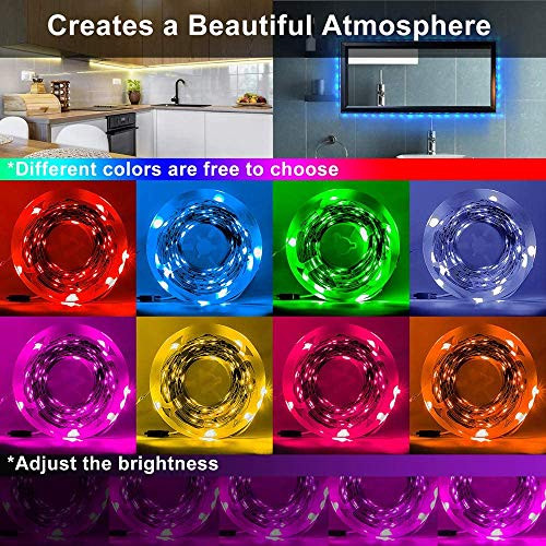 GOADROM Smart LED Strip Lights, 32.8ft RGB WiFi Color Changing LED Strip Work with with Alexa
