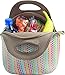 Built Gourmet Getaway Neoprene Lunch Bag - Insulated, Reusable, & Machine-Washable Lunch Tote for Hot and Cold Food Storage, Lightweight & Reusable - One Size (Candy Dot)