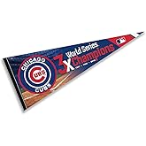 Chicago Baseball 3 Time Champions Pennant Flag