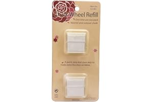 YEQIN Chalk Wheel Refill, Fine Line Fabric Marker Tailor's Chalk (Style1 - White)