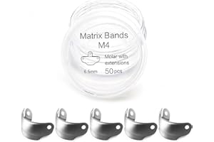 Dental Sectional Matrix System, Autoclavable Sectional Contoured Matrix Bands, Nickel Titanium Clamp Ring Resin Holder Clip R