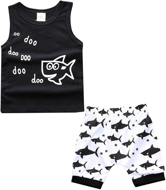 Amazon Co Jp Allaibb タンクトップ ベビー ショートパンツ 上下セット 春夏 男の子 パジャマ 0 18m 服 ファッション小物