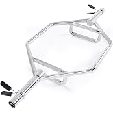 VEVOR Trap Bar Hex Bar, 2-Inch Hex Barbell, 800 LBS Capacity Shrug Bars with Knurled Grips, Weightlifting and Strength Training Equipment, Home Gym for Squats, Deadlifts, Shoulder Presses