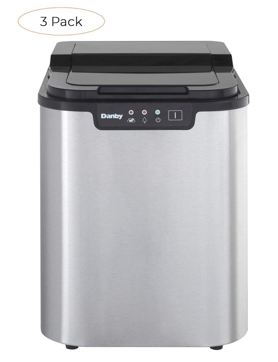 Danby DIM2500SSDB Portable Ice Maker, Stainless Steel (Thrее Расk)