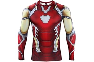HIMIC E77C 3D Super Hero Close-Fitting Quick-Drying Elastic Sport Cosplay T-Shirt Long Sleeve