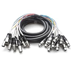 Seismic Audio - 12 Channel XLR Snake Cable - 15