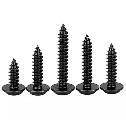 HanTof 100 Pcs M5 x 12/16/20/25/30mm Pan Head with