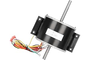 SMTIME 3315332.005, Fan Motor 3315332.005 Replacement genteq F48AF70A61 Fan Motor, Compatible with Dometic Brisk Air II Roof Top Air Conditioner Fan Motor, OEM Replacement 3315332.005-1/5 HP, 3-Speed