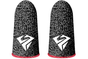 PLGEBR 1 Pair for Pubg Mobile Games Gaming Finger Sleeve Breathable Fingertips Sweatproof Fingertip for Mobile Cove Slip