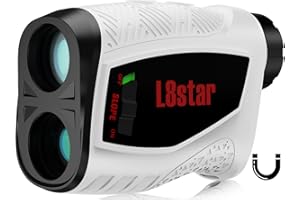 L8star Range Finder with Magnetic Strip, 1300 Yards Golf Rangefinder with Pulse Vibration Slope, High-Precision Fast Flagpole