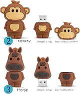 BORLTER CLAMP 5x 16GB USB Flash Drives Cute Animal Memory Stick Thumb Drive Gift view 4
