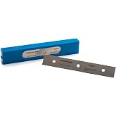 GLASS POLISH 6" (150mm) Pack of 25 Double-Edged Stainless Steel Blades, 0.20mm Laser Sharp Replacement Blades for SCRATCHLESS Scraper or Compatible Models - GP15043