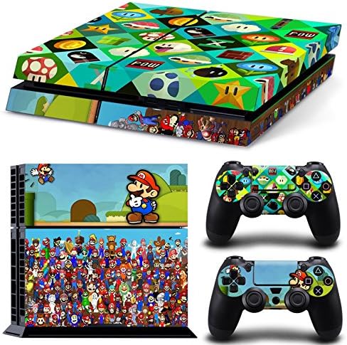 GameCheers PS4 Console and DualShock 4 Controller Skin Set - Mario - PlayStation 4 Vinyl