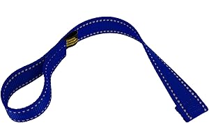 Country Brook Design - 1 Inch Winch Hook Pull Strap with Reflective Nylon - Royal Blue
